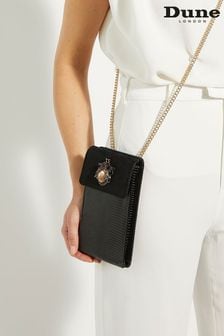 Dune London Black Saskias Bug Trim Phone Cross-Body Bag (N73992) | HK$617