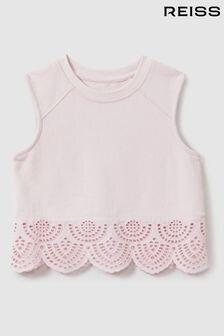 Reiss Pink Sophie 13-14 yrs Cotton Broderie Top Co-Ord (N74150) | $55