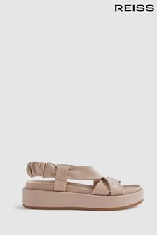 Reiss Melanie Chunky Platform Leather Sandals