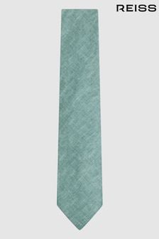 Меланжевый фисташовый - Льняной галстук Reiss Vitali (N74323) | €88