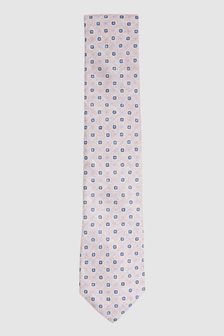 Reiss Basilica Silk Floral Print Tie