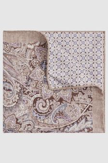 Двусторонний шелковый платок для нагрудного кармана Reiss Capo (N74429) | €58