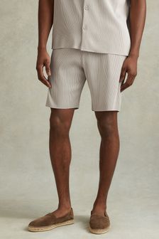 Reiss Conor Ribbed Elasticated Waist Shorts