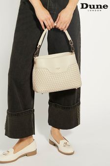 Cream - Dune London Dinidelphie Medium Woven Grab Bag (N74538) | kr1 560