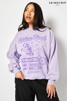 Skinnydip Oversized Purple Disney Aristocats Sweatshirt (N74565) | €50