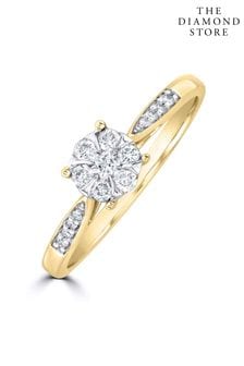 The Diamond Store White 0.25ct H/Si Lab Diamond Engagement Ring (N74620) | €236
