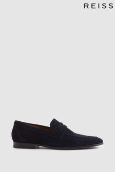 Reiss Bray Suede Suede Slip On Loafers