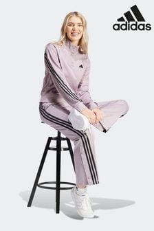 adidas Light Pink Iconic 3 Stripe Button Joggers (N74847) | HK$514