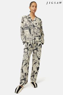 Jigsaw Kings & Queens Black Pyjamas (N74900) | AED438