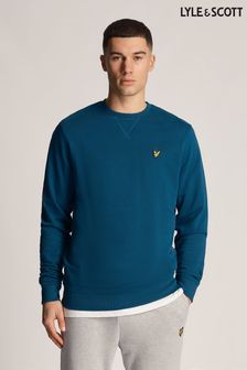 Lyle & Scott Blue Crew Neck Sweatshirt (N74928) | €89