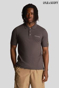 Lyle & Scott Black Embroidered Polo Shirt