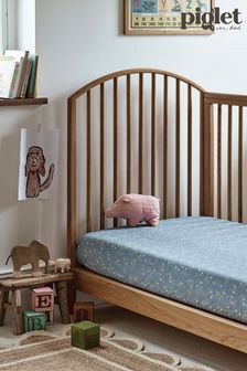 Piglet In Bed Kids Floral Cotton Fitted Sheet (N75263) | kr460
