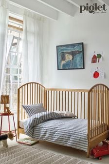 Piglet In Bed Kids Bettwäsche-Set aus Seersucker-Baumwolle (N75280) | 139 €