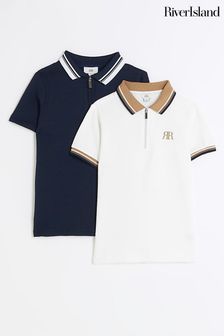 River Island Boys Polo Shirts 2 Pack