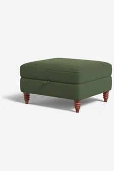 MADE.COM Matt Velvet Grass Green Orson Footstool (N75508) | €550