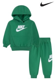 Green - Nike Infant Club Hoodie And Joggers Set (N75724) | kr640