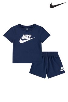 Темно-синій - Nike Infant Club T-shirt And Shorts Set (N75755) | 1 717 ₴