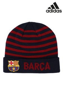 adidas Blue Barcelona Wordmark Cuff Knit Hat (N75762) | €22.50