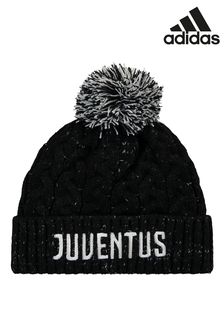 adidas Black Juventus Bobble Knit Hat (N75784) | AED100