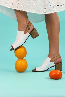 Lunar Jocelyn White Wedge Sandals (N75838) | €79
