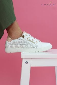 Lunar Williams White Trainers (N75859) | $86