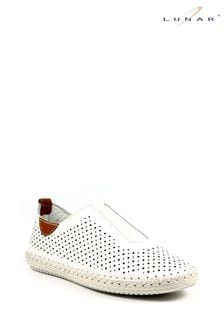 أبيض - Lunar Yarmouth Leather Shoes (N75879) | 287 ر.س