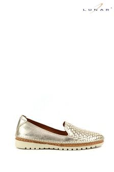 Lunar Garbo Gold Lea. Shoes (N75880) | 434 SAR