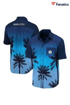 adidas Blue Manchester City Hawaiian Shirt (N75904) | OMR18