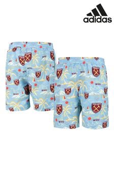 adidas Blue West Ham United Hawaiian Shorts (N75949) | HK$257
