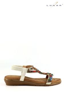 Weiß - Lunar Maxine Beaded Sandals (N76049) | 55 €