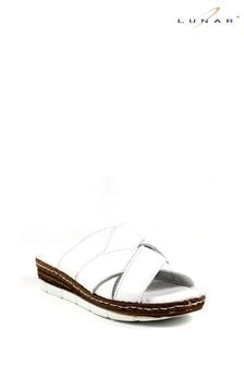 Lunar Gwen Lea White Sandals (N76124) | $125