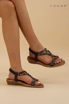 Синий - Lunar Maxine Beaded Sandals (N76156) | €46
