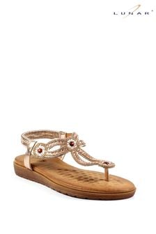 Золотой - Lunar Iona Gemstone Sandals (N76186) | €57