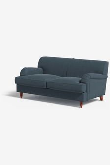 MADE.COM Matt Velvet Airforce Blue Orson 2 Seater Sofa (N76201) | €1,225