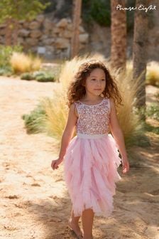 Phase Eight Pink Andrina Sequin Ruffle Dress (N76366) | 504 SAR