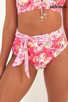 Joe Browns Pink Paisley High Waisted Bikini Briefs (N76411) | $50