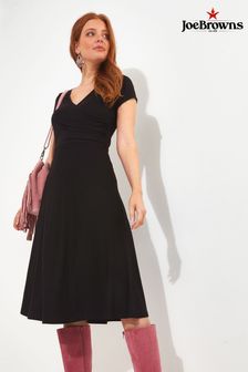 Черный - Платье-трапеция с запахом в стиле колор блок Joe Browns (N76427) | €60