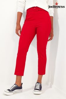 Joe Browns Red Retro Belted Slim Capri Trousers (N76458) | 319 SAR