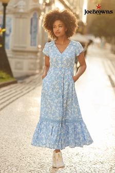 Joe Browns Blue Boho Floral Midi Dress (N76468) | €83