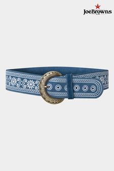 Joe Browns Blue Western Embroidered Suede Belt (N76483) | MYR 300