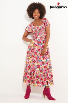 Joe Browns Petite Floral Shirred Waist Maxi Dress