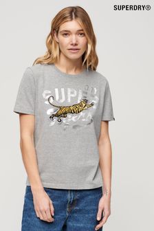 Superdry Grey Reworked Classics T-Shirt (N76595) | $56