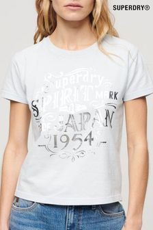 Superdry Figurbetontes Business-T-Shirt mit Foliendruck (N76607) | 41 €