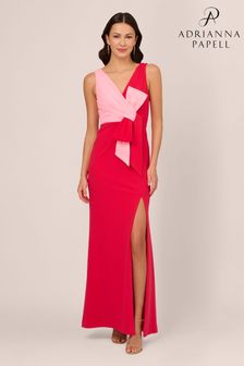 粉色 - Adrianna Papell 粉色双色晚礼服 (N76791) | HK$2,046