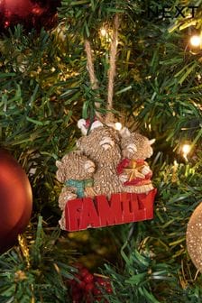 Natural Hamish the Highland Cow Family Christmas Bauble (N76863) | $11