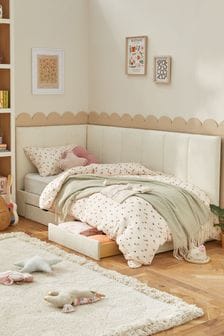 Casual Boucle Natural Oyster Marlowe Kids Upholstered Bed Frame (N76872) | €900