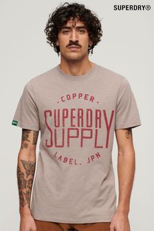 Grau - Superdry Copper Label Arbeitskleidung T-Shirt (N76893) | 45 €