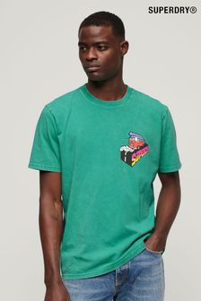 Superdry Green Neon Travel Loose T-Shirt (N76909) | €47