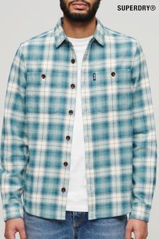 Superdry Blue Vintage Check Overshirt (N76922) | OMR34