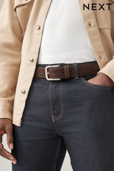 Brown Stitch Detail Suede Belt (N76995) | €19